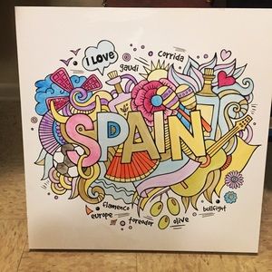 Hand painted Spain Artwork